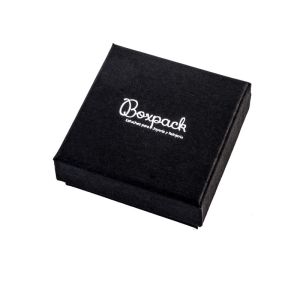 Caja de cartón para conjunto o colgante 65x65x29 mm color negro ep-61