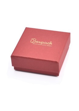 Caja de cartón para conjunto o colgante 65x65x29 mm color rojo ep-61