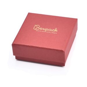 Caja de cartón gemelos 65x65x29  mm color rojo ep-61