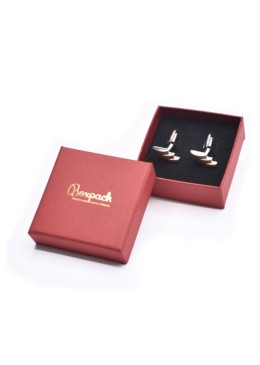 Caja de cartón gemelos 65x65x29  mm color rojo ep-61