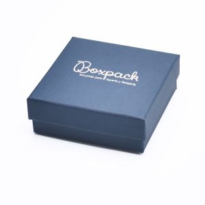 Caixa em cartão para pendente ou conjunto, azul 86 x 86 x 33 mm ep-81
