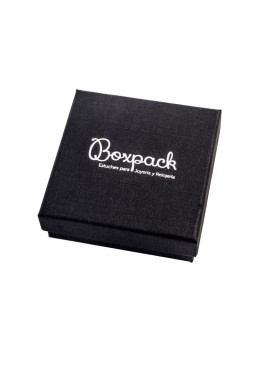 Caja de cartón colgante o conjunto 86x86x33 mm color negro ep-81