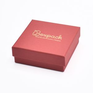 Rote Schachtel aus Karton für Anhänger oder Schmucksets 86 x 86 x 33 mm ep-81