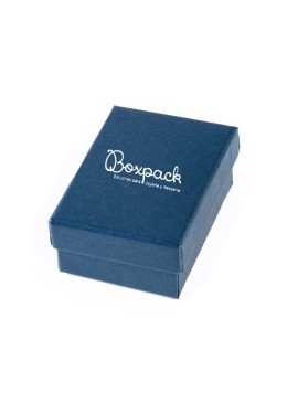Caja de cartón para pendientes o colgante  50x70x25 mm color azul ep-88