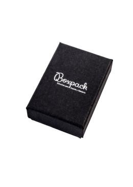 Caja de cartón para pendientes o colgante  50x70x25 mm color negro ep-88