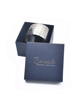 Caja de cartón brazalete 90x90x58 mm color azul ep-89