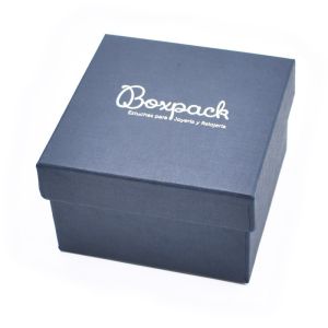 Caja de cartón brazalete 90x90x58 mm color azul ep-89