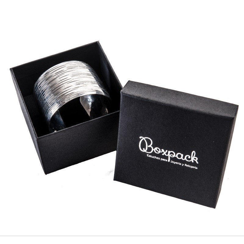 Caja de cartón brazalete 90x90x58 mm color negro ep-89