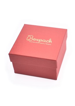 Caja de cartón brazalete 90x90x58 mm color rojo ep-89
