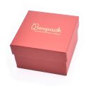 Caja de cartón brazalete 90x90x58 mm color rojo ep-89