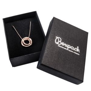 Caja de cartón colgante 80x110x32 mm color negro ep-91