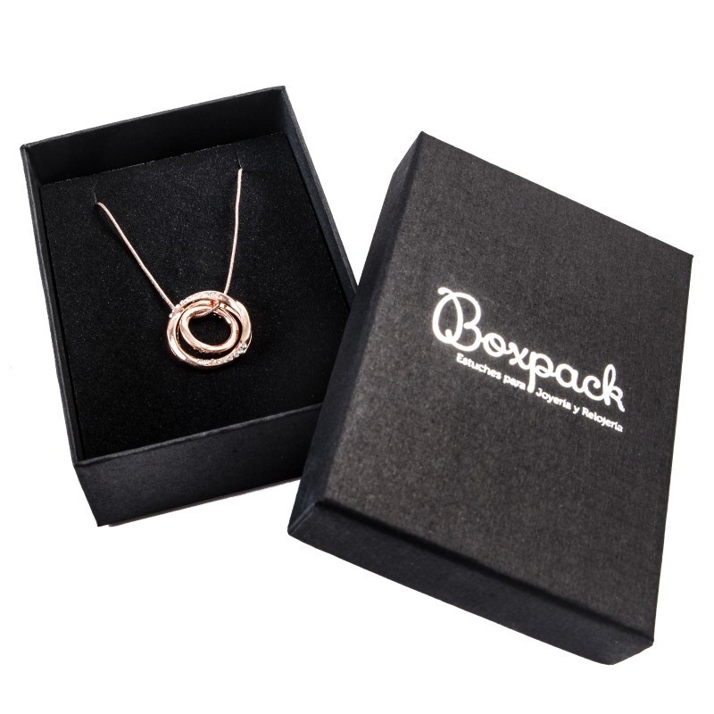 Caja de cartón colgante 80x110x32 mm color negro ep-91