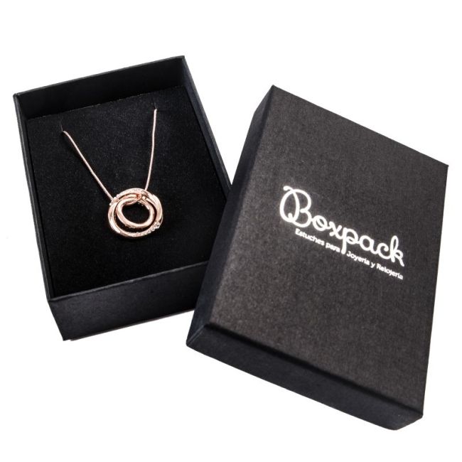 Caja de cartón colgante 80x110x32 mm color negro ep-91