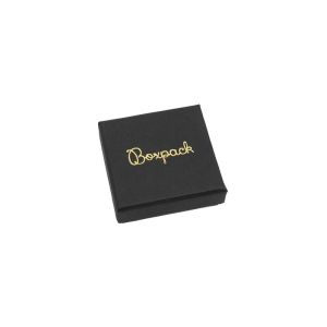 Schwarze Schachtel aus Karton für Ringe oder Ohrringe 51 x 51 x 17 mm PT-45