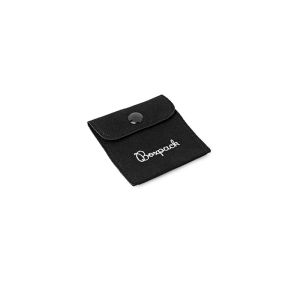 Saquinho de camurça sintética para joias, preto 57 x 57 mm S-501-N