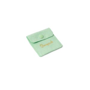 Bolsa textil suede color aguamarina para joyería y bisutería 57x57 mm S-501-AQ