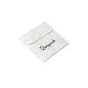 Bolsa textil suede color blanco para joyería y bisutería 79x79 mm S-502-B