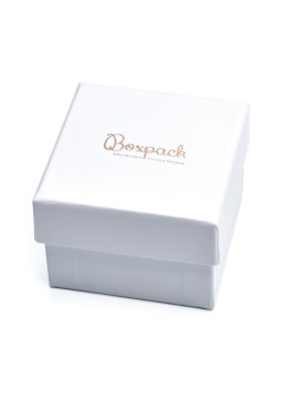 Caja de cartón para anillo de joyería y bisutería 65x65x45 mm color blanco ip-43