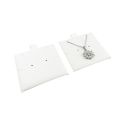 Coussinet en microfibre pour boucles d’oreilles, blanc T-M1-B