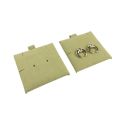 Coussinet en microfibre pour boucles d’oreilles, kaki T-M1-CQ