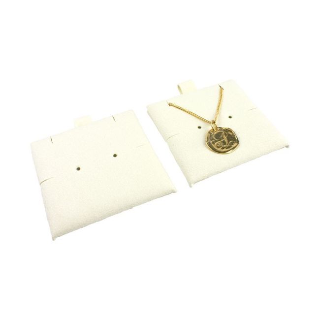 Microfiber earring pad, ivory T-M1-MR
