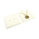 Coussinet en microfibre pour boucles d’oreilles, ivoire T-M1-MR