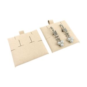 Microfiber omega earring pad, sand T-M2-AR