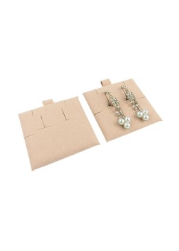 Taco de microfibra nude para pendientes omega de joyería y bisutería. T-M2-NU