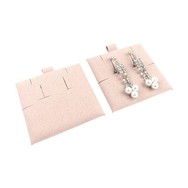 Almofada de microfibra para brincos ómega, rosa pó T-M2-RE