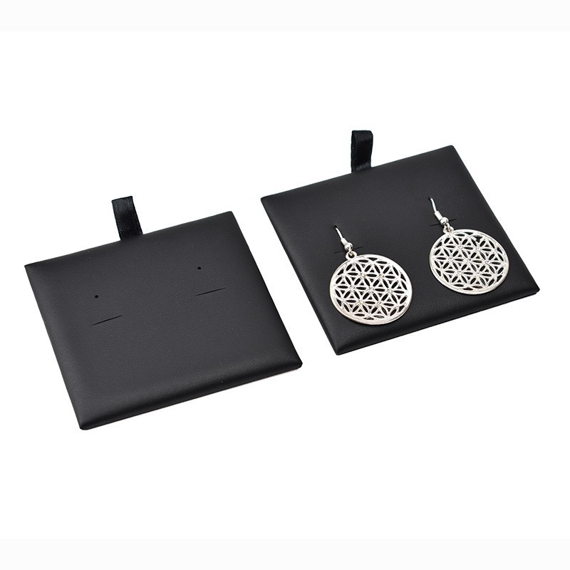 Taco para pendientes de joyería, bisutería color negro para bandeja grande T-12P-N