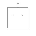 Almofada para brincos em pele sintética 46 x 50 mm T-24P-N