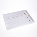 Leatherette jewelry display tray, white BJ-C-B