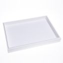 Weißes Schmucktablett aus Kunstleder BJ-U-B
