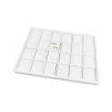 Vassoio in similpelle per gioielli, bianco BJ-24A-B