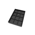 Plateau en simili-cuir noir pour bijoux BJP-S-N