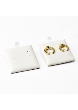 Taco para pendientes de joyería, bisutería color blanco para bandeja T-24PO-B
