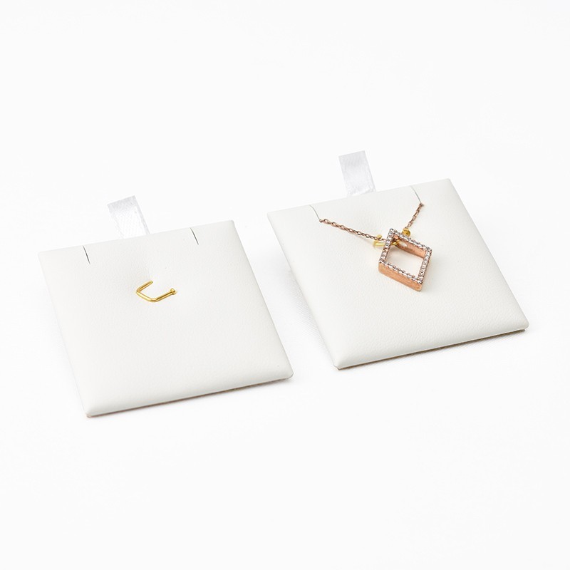 Taco para colgante de joyería, bisutería color blanco para bandeja  T-24CG-B