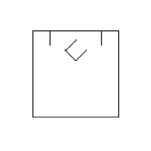 Pendant Tray Pad with Hooks 46 x 50 mm T-24CG-B