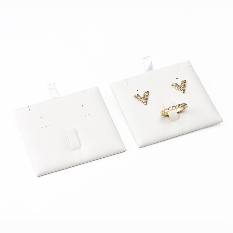 Taco para conjunto de joyería, bisutería color blanco para bandeja grande T-12J-B