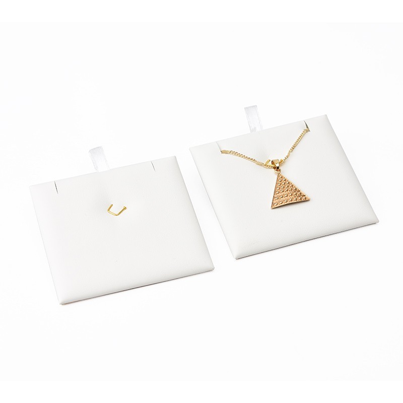 Taco para colgante de joyería, bisutería color blanco para bandeja grande T-12CG-B