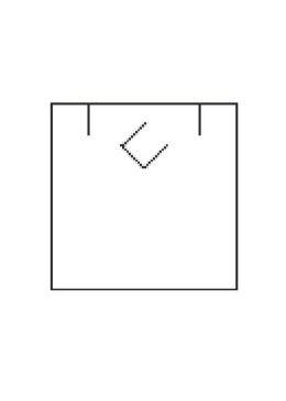 Taco para colgante para bandeja expositora de joyería y bisutería T-12CG-B