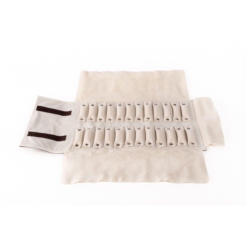 Manta expositora enrollable marrón para joyería, bisutería y joyas MJ-3-M