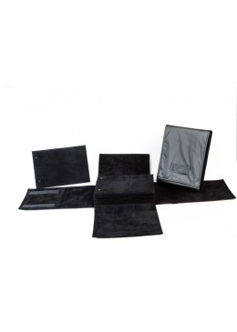 Manta expositora enrollable negro para joyería, bisutería y joyas MJ-6-N