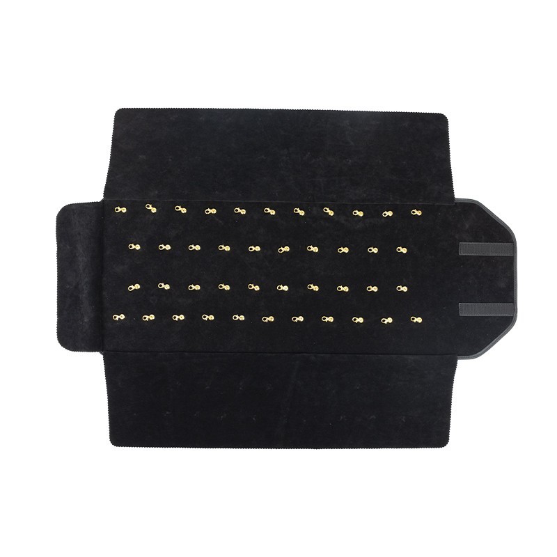 Manta expositora enrollable negra para joyería, bisutería y joyas MJ-8-N