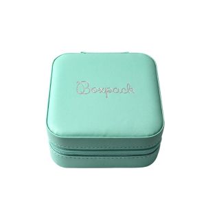 Travel jewelry case, aquamarine 100 x 100 x 55 mm JY-1-AQ