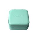 Travel jewelry case, aquamarine 100 x 100 x 55 mm JY-1-AQ