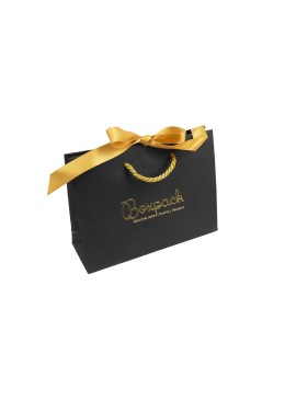 Bolsa ribbons de papel mate para joyería bisutería y relojería 200x150x70 mm BR-MA-N