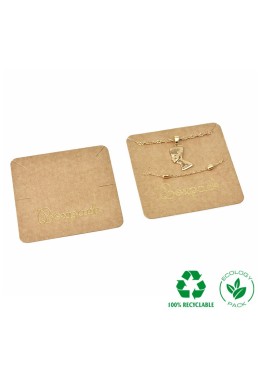 Interior Eco kraft para colgante y pulsera 65x65 mm IC-Z8-C-K