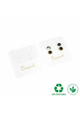 Interior Eco blanco para colgante y pendientes 65x65 mm IC-Z8-CP-B