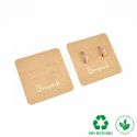 Interior Eco kraft para colgante y pendientes 65x65 mm IC-Z8-CP-K
